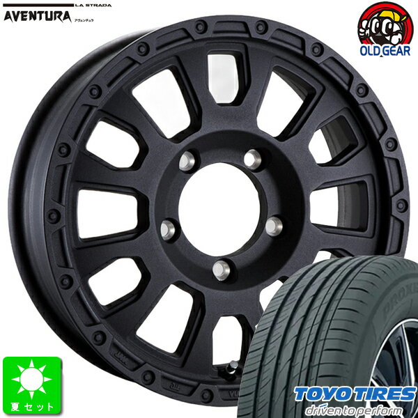 175/80R16トーヨー プロクセス CL1 SUV新品 サマータイヤ ホイール4本セットラ・ストラーダ アヴェンチュラLA-STRADA AVENTURA16インチ 5.5J 5H139.7リンクルブラック taiya