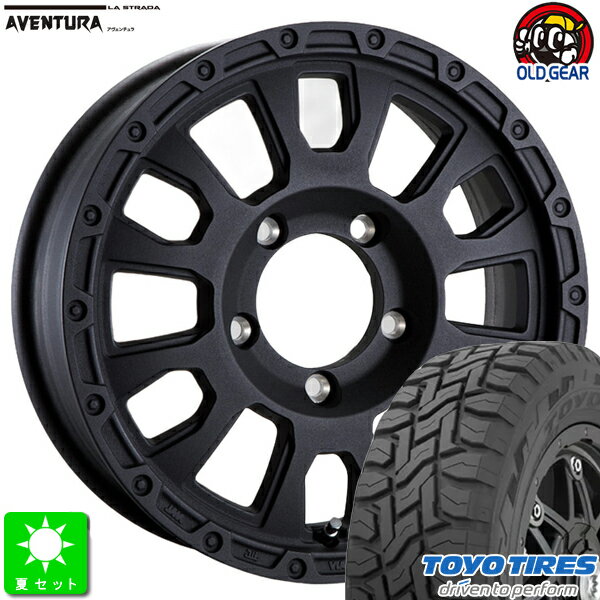 215/70R16トーヨー オープンカントリー R/T新品 サマータイヤ ホイール4本セットラ・ストラーダ アヴェンチュラLA-STRADA AVENTURA16インチ 5.5J 5H139.7リンクルブラック taiya