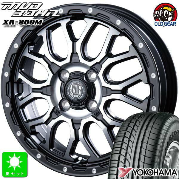 165/55R14C 95/93Nヨコハマ パラダ PARADA PA03新品 サマータイヤ ホイール4本セットインターミラノ マッドバーン XR-800M 14インチ 4.5J 4H100MBK/DP組込み済 バランス調整済 taiya