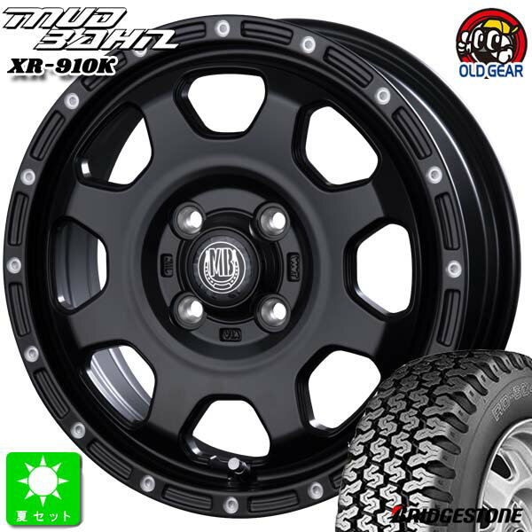 145/80R12 80/78(145R12 6PR)ブリヂストン BRIDGESTONE RD-604V新品 サマータイヤ ホイール4本セットインターミラノ マッドバーン XR-910K12インチ 4.00B 4H100MBK/PP組込み済 バランス調整済 taiya