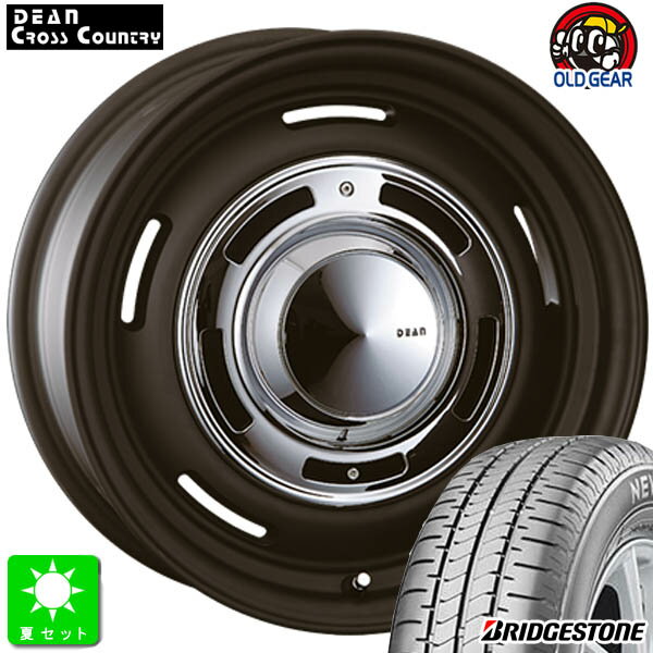 155/65R14 75Hブリヂストン ニューノ BRIDGESTONE NEWNO新品 サマータイヤ ホイール4本セットクリムソン ディーン クロスカントリー14インチ 4.5J 4H100マットブラック組込み済 バランス調整済 taiya