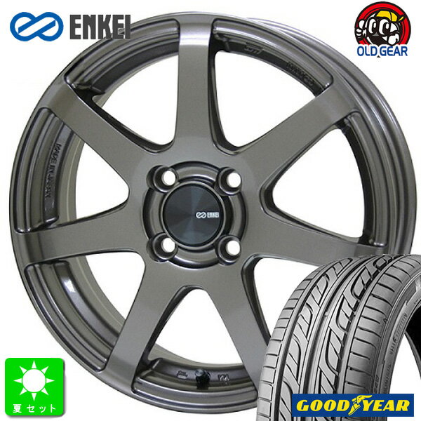 165/45R16グッドイヤー LS2000 ハイブリッド2新品 サマータイヤ ホイール4本セットエンケイ ENKEI RF0716インチ 7.0J 4H100ダークシルバー組込み済 バランス調整済 taiya