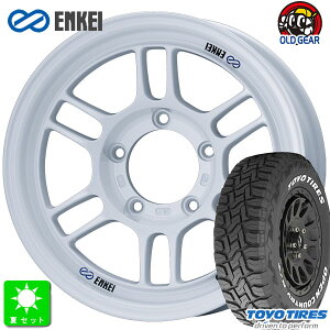 185/85R16トーヨー オープンカントリー R/Tホワイトレター新品 サマータイヤ ホイール4本セットエンケイ ENKEI オールロード RPT116インチ 5.5J 5H139.7ホワイト組込み済 バランス調整済 taiya