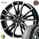 195/65R15グッドイヤー ヴェクター 4S ハイブリッド新品 オールシーズンタイヤ ホイール4本セットクロノス Chronus CH-11015インチ 6.0J 5H114.3メタリックブラックポリッシュ組込み済 バランス調整済 taiya