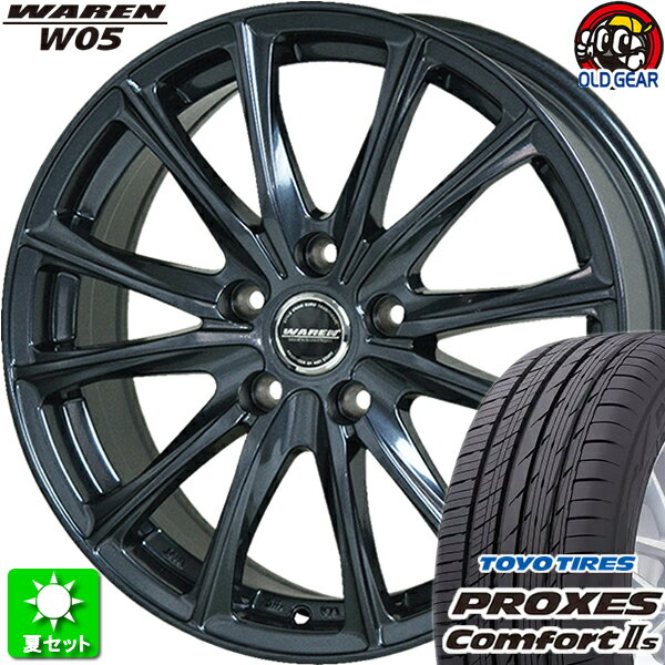 235/50R18 トーヨータイヤ プロクセス コンフォート2S 新品サマータイヤ ホイール 4本セット ホットスタッフ ヴァーレン W05 ガンメタリック(GM) 18インチ 5H114.3 組込み済 バランス調整済 taiya