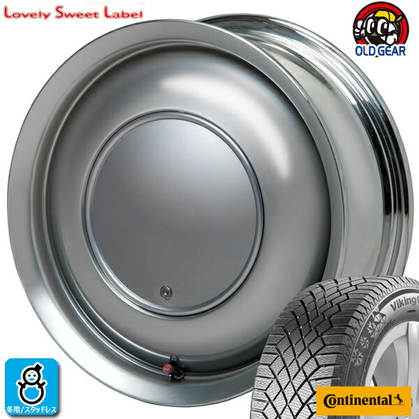 限定特価【2025年製】155/65R14 75Tコンチネンタル バイキングコンタクト7新品 スタッドレスタイヤ ホイール4本セットハートボイス ラブリースイートレーベル アナム14インチ 5.0J 4H100スパークメタル組込み済 バランス調整済