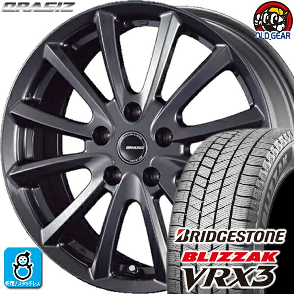 205/65R15 ブリヂストン ブリザック VRX3 スタッドレスタイヤホイール 新品 4本セット KIT クレイシズVS6 15インチ5H114.3 バランス調整済み taiya