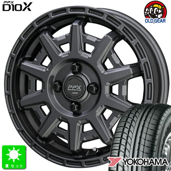 165/55R14C 95/93Nヨコハマ パラダ PARADA PA03新品 サマータイヤ ホイール4本セット共豊 PPX D10X 14インチ 4.5J 4H100マットダークガンメタリック組込み済 バランス調整済 taiya