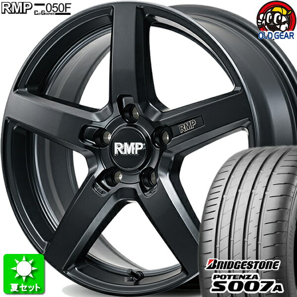 215/40R18 ブリヂストン ポテンザ S007A 新品サマータイヤ ホイール 4本セット マルカサービス RMP 050F Cut Graphite カットグラファイト 18インチ 5H114.3 組込み済 バランス調整済 taiya