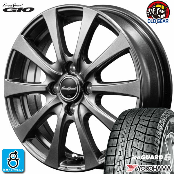 【2023年製】185/55R15 82Qヨコハマ アイスガード6YOKOHAMA ice GUARD6 IG60新品 スタッドレスタイヤ ホイール4本セットMID ユーロスピード G1015インチ 5.5J 4H100組込み済 バランス調整済 taiya