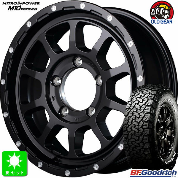 LT215/70R16 100/97RBF Goodrich All-Terrain T/A KO2 ホワイトレター新品 サマータイヤ ホイール4本セットナイトロパワー M1016インチ 6.0J 5H139.7セミグロスブラック/マシニング組込み済 バランス調整済 taiya