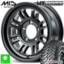 225/70R16 103Hヨコハマ ジオランダー M/T G003新品 サマータイヤ ホイール4本セットナイトロパワー M16 アサルト16インチ 5.5J 5H139.7セミグロスブラック組込み済 バランス調整済 taiya