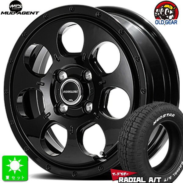 165/60R15ޥåɥ MUDSTAR RADIAL A/T ۥ磻ȥ쥿 ޡ ۥ4ܥåȥɥޥå ޥå 15 4.5J 4H100֥å ХĴѤ taiya