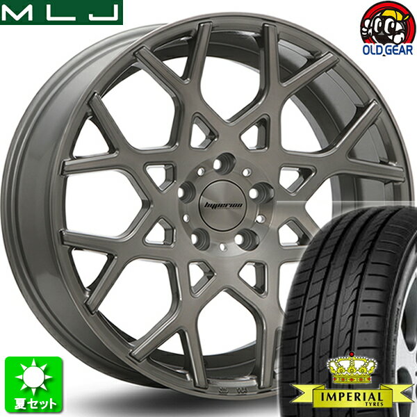 235/35R19 インペリアル エコスポーツ2 新品サマータイヤ ホイール 4本セット MLJ ハイペリオン CVZ チタンブラッシュ 19インチ 5H114.3 組込み済 バランス調整済 taiya