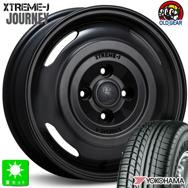 165/55R14C 95/93Nヨコハマ パラダ PARADA PA03新品 サマータイヤ ホイール4本セットMLJ XTREME-J JOURNEY ジャーニー14インチ 4.5J 4H100サテンブラック組込み済 バランス調整済 taiya