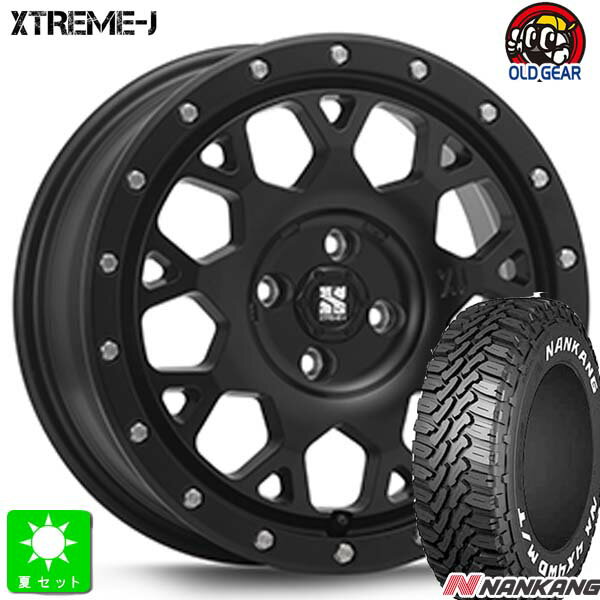 165/65R14NANKANG ナンカン FT-9ホワイトレター新品 サマータイヤ ホイール4本セットMLJ XTREME-J エクストリームJ XJ04 14インチ 4.5J 4H100サテンブラック組込み済 バランス調整済 taiya