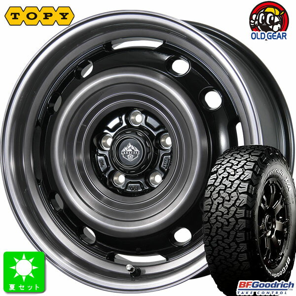 LT265/65R17 120/117S RWLBF Goodrich All-Terrain T/A KO2 ホワイトレター新品 サマータイヤ ホイール4本セットトピー ランドフット TOPY LANDFOOT XFG17インチ 8.0J 5H127SC/P組込み済 バランス調整済 taiya