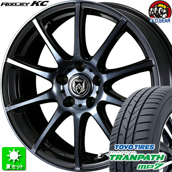 215/60R16 トーヨータイヤ トランパス MP7 新品サマータイヤ ホイール 4本セット ウェッズ ライツレー KC ブラックポリッシュBC 16インチ 5H114.3 組込み済 バランス調整済 taiya