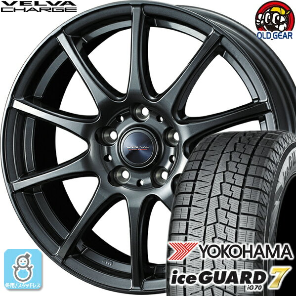 215/60R16 ヨコハマ アイスガード7 ig70 スタッドレスタイヤホイール 新品 4本セット ウェッズ ヴェルヴァ チャージ 16インチ5H114.3 バランス調整済み taiya