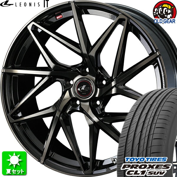 215/60R16 プロクセス CL1 SUV 新品サマータイヤ ホイール 4本セット ウェッズ レオニス IT PBMC/TI (パールブラックミラーカット/チタントップ) 16インチ 5H114.3 組込み済 バランス調整済 taiya