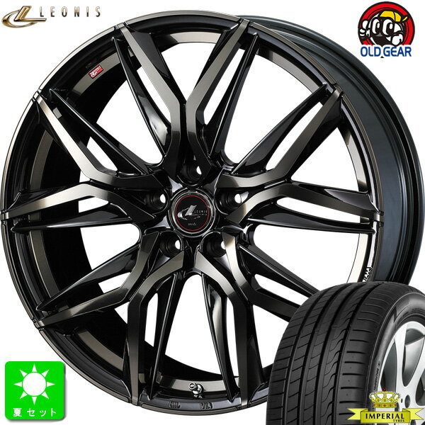 215/60R17 100V XLインペリアル エコスポーツ 2新品 サマータイヤ ホイール4本セットウェッズ レオニス ITWeds LEONIS LM17インチ 7.0J 5H114.3PBMC/TI組込み済 バランス調整済 taiya