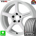 215/45R17 ブリヂストン ポテンザ S007A 新品サマータイヤ ホイール 4本セット ワーク エモーション T5R アイスホワイト (ICW) 17インチ 5H100 組込み済 バランス調整済 taiya