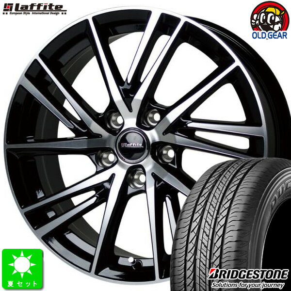 175/80R15ブリヂストン デューラー H/L850新品 サマータイヤ ホイール4本セットラフィットLW-0615インチ 6.0J 5H114.3ブラックポリッシュ taiya