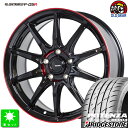 215/45R17ブリヂストン ポテンザ アドレナリン RE004新品 サマータイヤホイール 4本セットG.speed P-05R 17インチ 5H114.3ブラック＆レッドクリア taiya