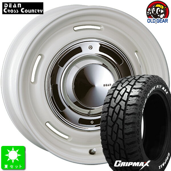215/70R16GRIPMAX MUD Rage R/T MAXホワイトレター新品 サマータイヤ ホイール4本セットクリムソン DEAN クロスカントリー 16インチ 6.5J 5H114.3マーガレットホワイト taiya
