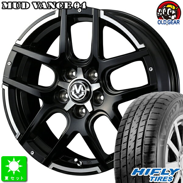 225/65R17ハイフライ HIFLY HT601新品 サマータイヤ ホイール4本セットWeds MUD VANCE 0417インチ 7.0J 5H114.3ブラックポリッシュ taiya