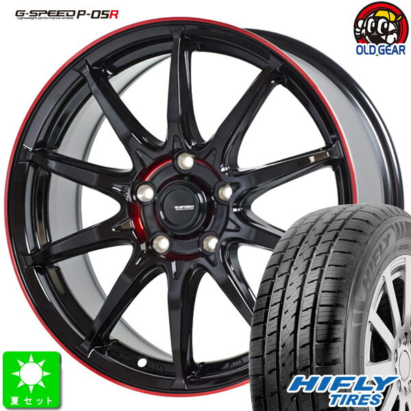 225/65R17ハイフライ HIFLY HT601新品 サマータイヤ ホイール4本セットG-SPEED P05R17インチ 7.0J 5H114.3BK/RED taiya
