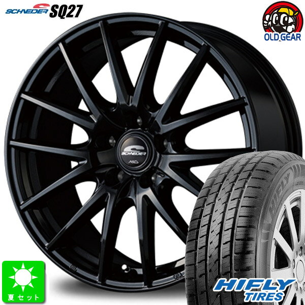 225/65R17ハイフライ HIFLY HT601新品 サマータイヤ ホイール4本セットシュナイダー SQ2717インチ 7.0J 5H114.3メタリックブラック taiya