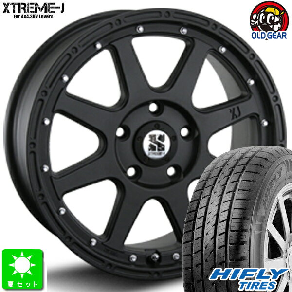 225/65R17ハイフライ HIFLY HT601新品 サマータイヤ ホイール4本セットMLJ XTREME-J17インチ 7.5J 5H114.3フラットブラック taiya