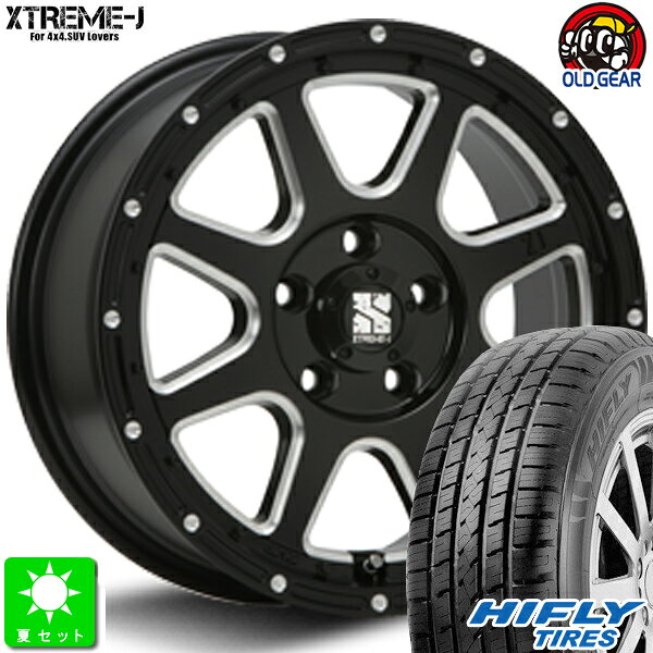 225/65R17ハイフライ HIFLY HT601新品 サマータイヤ ホイール4本セットMLJ XTREME-J17インチ 7.5J 5H114.3グロスブラックミルド taiya