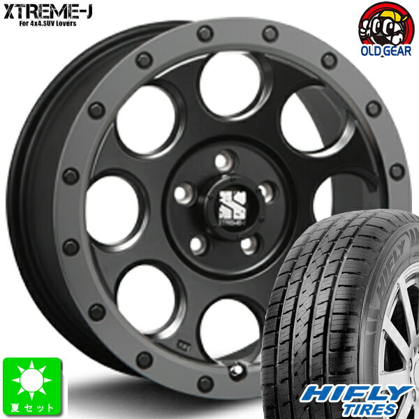 225/65R17ハイフライ HIFLY HT601新品 サマータイヤ ホイール4本セットMLJ XTREME-J XJ0317インチ 7.5J 5H114.3フラットブラック/スモークフランジ taiya