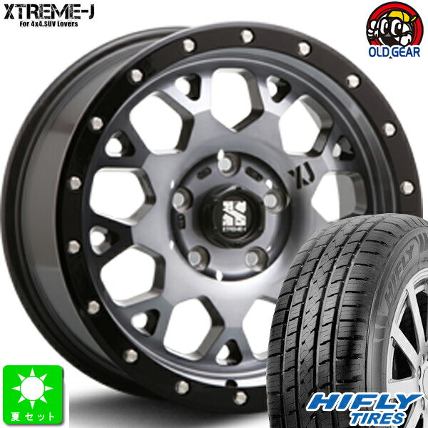 225/65R17ハイフライ HIFLY HT601新品 サマータイヤ ホイール4本セットMLJ XTREME-J XJ0417インチ 7.0J 5H114.3グロスブラックマシーンスモーククリア taiya