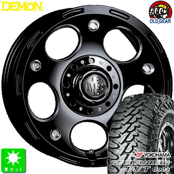 225/65R17ヨコハマ ジオランダー M/T G003新品 サマータイヤ ホイール4本セットクリムソン MG DEMON17インチ 7.5J 5H114.3ブラックサイドマシニング taiya