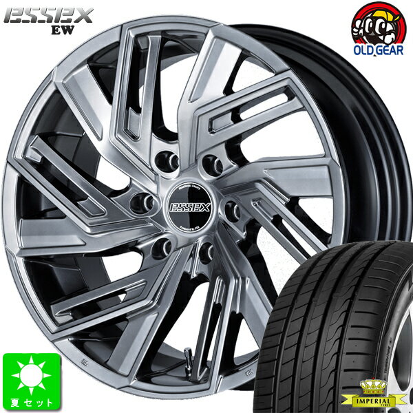 225/50R18インペリアル エコスポーツ2新品 サマータイヤホイール 4本セットエセックス ESSEX EW1818インチ 7.5J 6H139.7ハイパーグロス