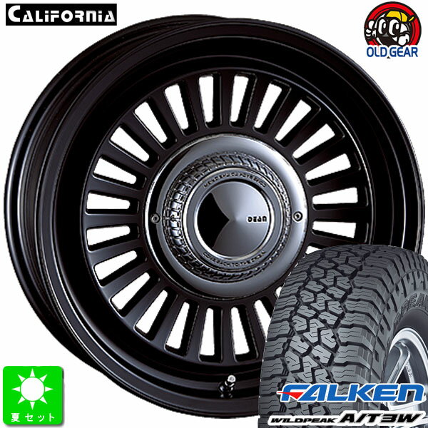 265/75R16 123/120Qファルケン ワイルドピーク A/T3W新品 サマータイヤホイール 4本セットクリムソン ディーンカリフォルニア16インチ 7.0J 6H139.7マットブラックポリッシュ taiya