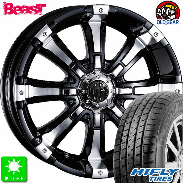 265/70R16ハイフライ HIFLY HT601新品 サマータイヤホイール 4本セットクリムソン MG BEAST16インチ 8.0J 6H139.7ブラックポリッシュ taiya