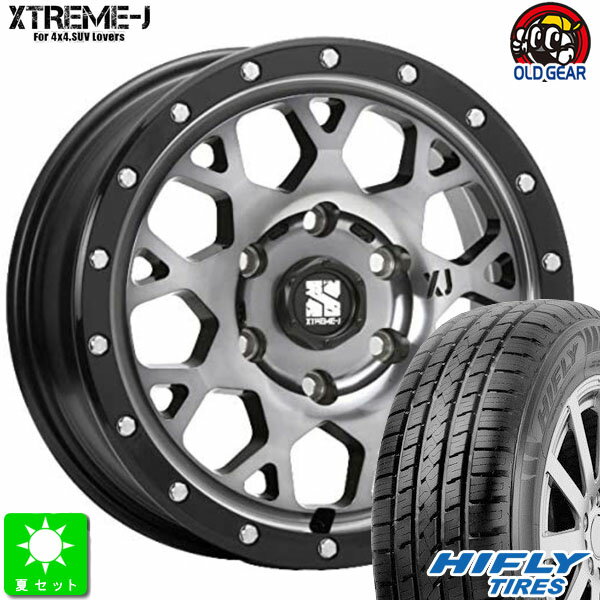 265/70R16ハイフライ HIFLY HT601新品 サマータイヤホイール 4本セットMLJ XTREME-J XJ0416インチ 8.0J 6H139.7グロスブラックマシーンスモーククリア taiya