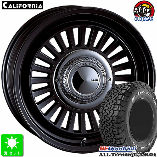 265/70R16 121/118S LRE RWLBF Goodrich All-Terrain T/A KO2ホワイトレター新品 サマータイヤホイール 4本セットクリムソン ディーンカリフォルニア16インチ 7.0J 6H139.7マットブラックポリッシュ taiya