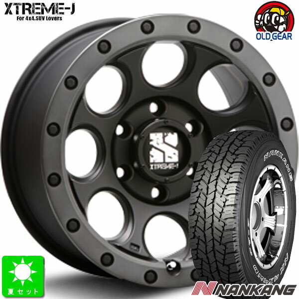 265/75R16ナンカン NANKANG FT-7アウトラインホワイトレター新品 サマータイヤホイール 4本セットMLJ XTREME-J XJ0316インチ 8.0J 6H139.7フラットブラック/スモークフランジ taiya