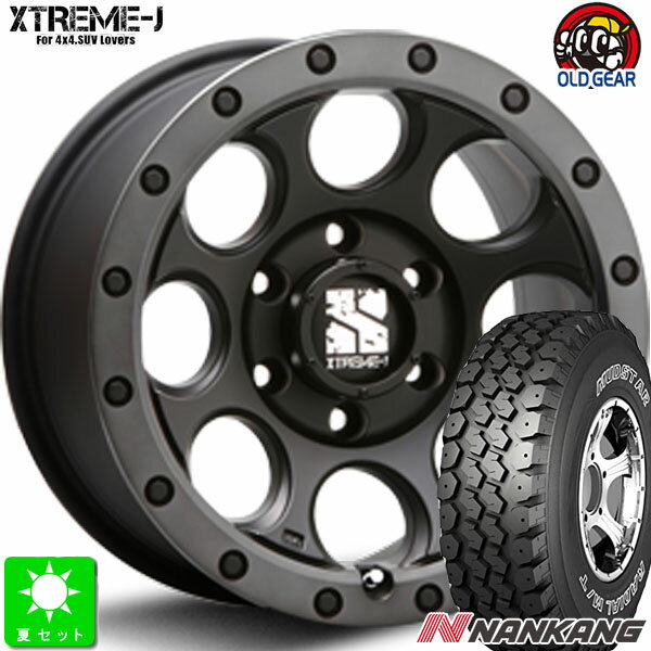 315/75R16ナンカン NANKANG N889 M/Tアウトラインホワイトレター新品 サマータイヤホイール 4本セットMLJ XTREME-J XJ0316インチ 8.0J 6H139.7フラットブラック/スモークフランジ taiya