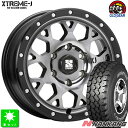 315/75R16ナンカン NANKANG N889 M/Tアウトラインホワイトレター新品 サマータイヤホイール 4本セットMLJ XTREME-J XJ0416インチ 8.0J 6H139.7グロスブラックマシーンスモーククリア taiya