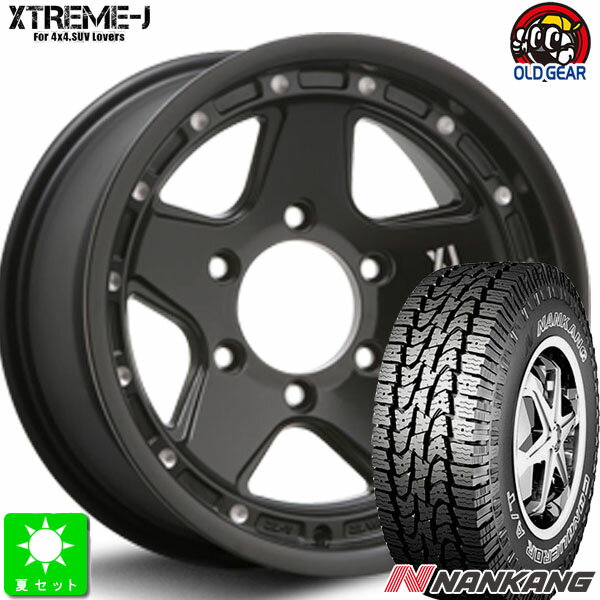 315/75R16ナンカン NANKANG AT-5アウトラインホワイトレター新品 サマータイヤホイール 4本セットMLJ XTREME-J XJ0516インチ 8.0J 6H139.7サテンブラックミルド taiya