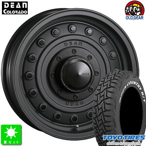 185/85R16トーヨー オープンカントリー R/Tホワイトレター新品 サマータイヤ ホイール4本セットクリムソン DEAN コロラド16インチ 5.5J 5H139.7マットチャコールブラック taiya