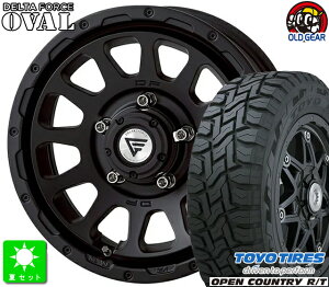 215/70R16トーヨー オープンカントリー R/T新品 サマータイヤ ホイール4本セットデルタフォース OVAL16インチ 5.5J 5H139.7マットブラック taiya