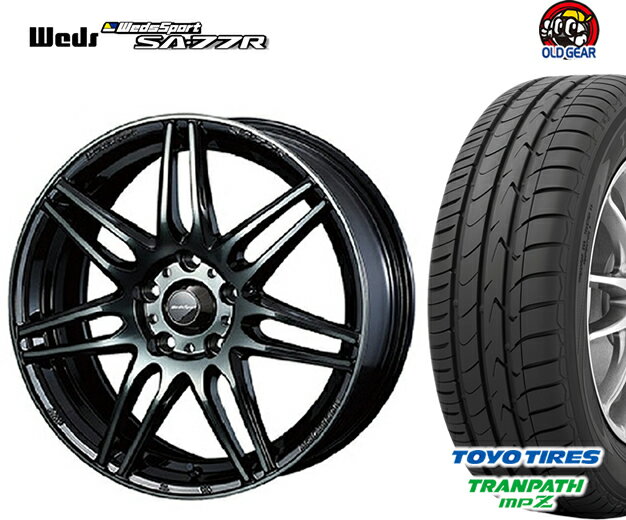 【国産タイヤ・ホイール 新品 4本セット】◆ウェッズ スポーツ SA-77R◆235/50R18 (235/50-18)新品トーヨー トランパス MPZ 【バランス調整済み！】