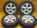 中古 ホイールタイヤ 4本セット 165/70R14 2019年製 9分山程度 中古社外 トレファー 14x5.5J+50 4H100 中古 スタッドレス タイヤ ピレリ ICE ASIMMETRICO